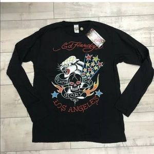Ed Hardy Death or Glory Long Sleeve NWT